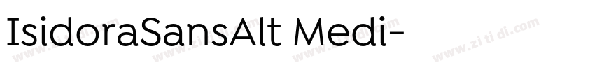 IsidoraSansAlt Medi字体转换